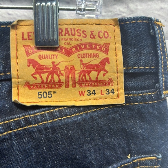 Levi’s 505 Denim Jeans 34x34 - Picture 2 of 4